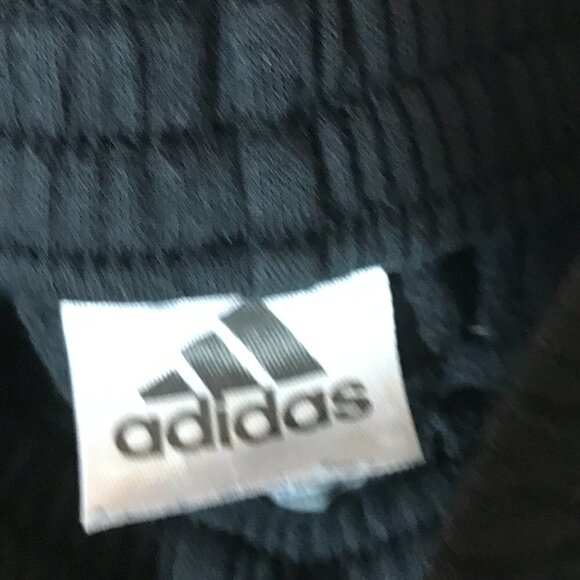 Adidas Youth Large Black White Three Stripe Sweatpants Joggers - Picture 6 of 9